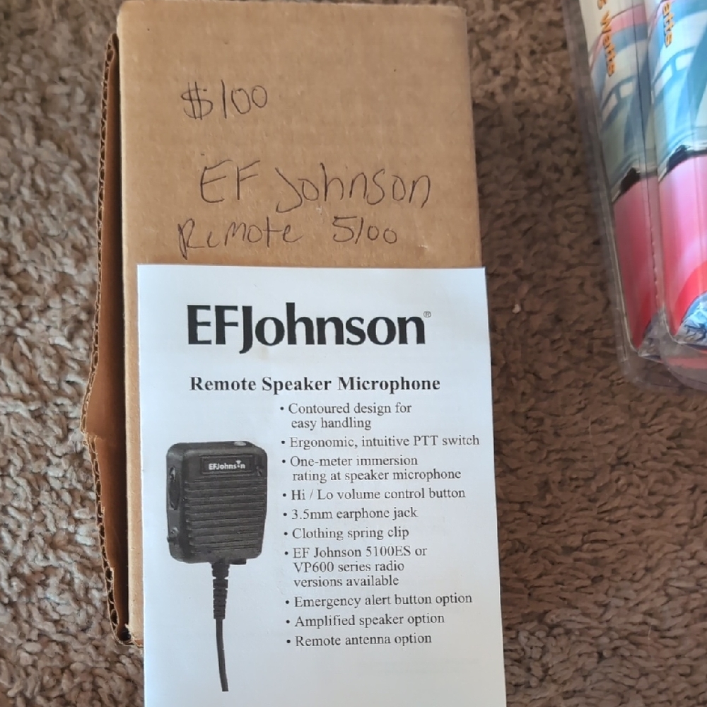 EF Johnson Remote Speaker Microphone